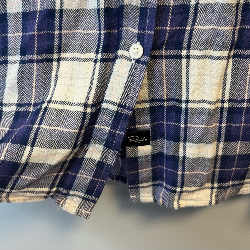 Rails Button Up Britt Short Sleeve Plaid Shirt In… - image 8